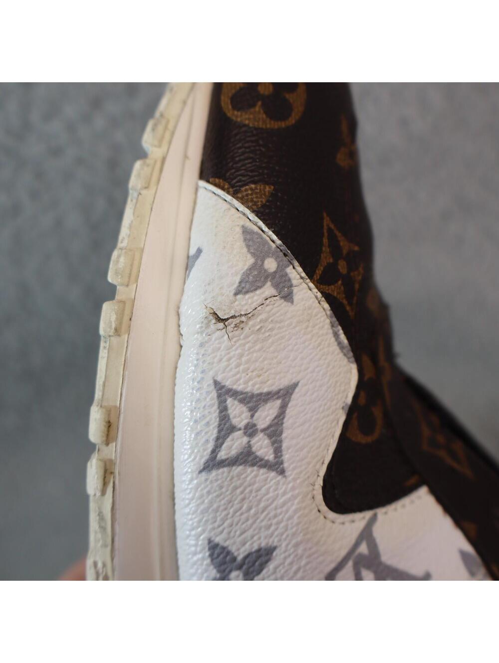 Louis Vuitton Run Away Size 11 / 47? Monogram Canvas Low Top - Picture 12 of 15